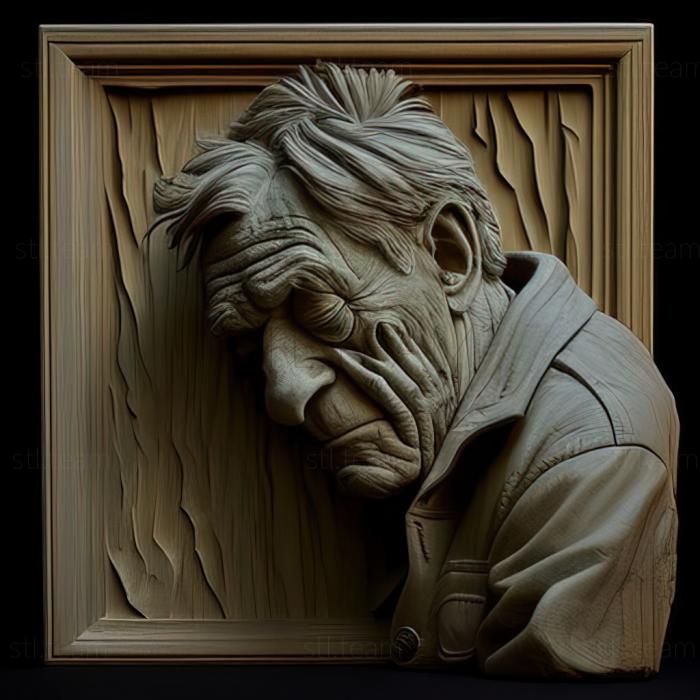 3D модель Джордж Сигал, американский художник (STL)